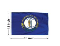 12"x18" Kentucky Nylon Outdoor Flag